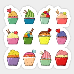 Cute Cupcake Heaven Sticker